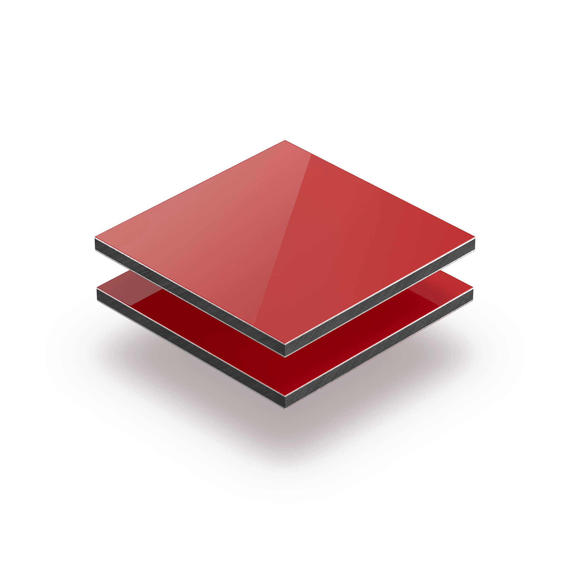 Alupanel rosso RAL 3020