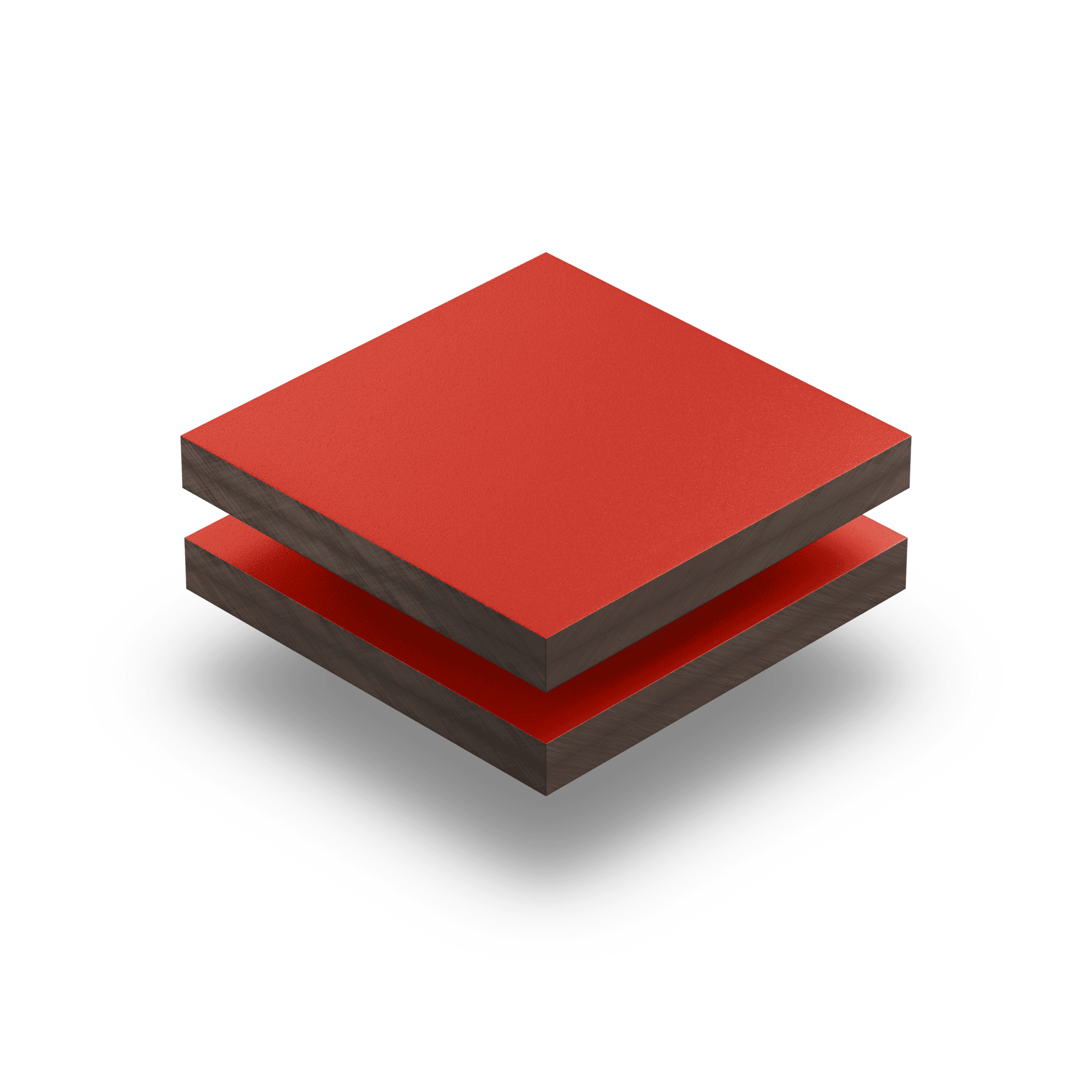 HPL rosso traffico struttura RAL 3020