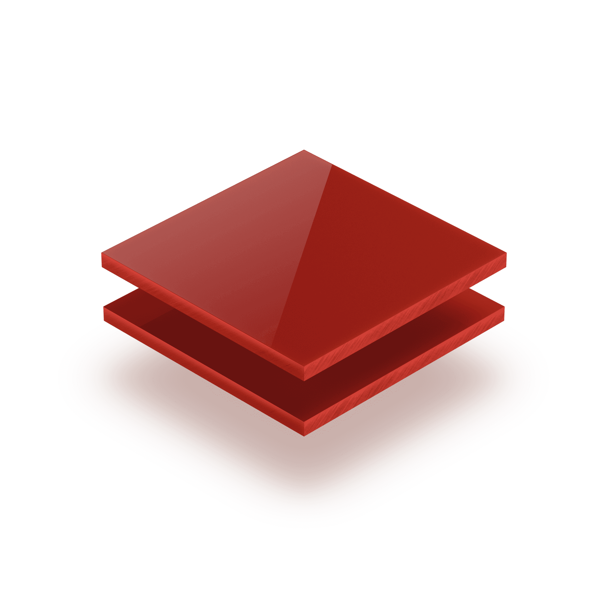 Lettere in plexiglass GS rosso segnale 8mm