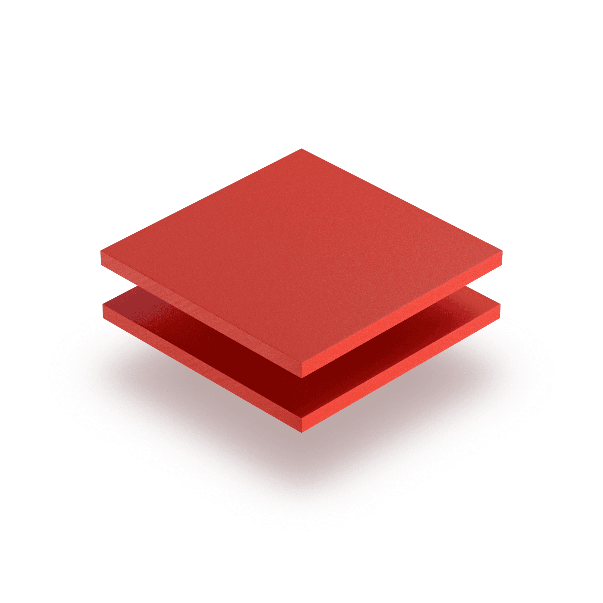 PVC espanso rosso RAL 3020