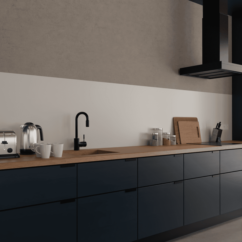Paraschizzi cucina bianco