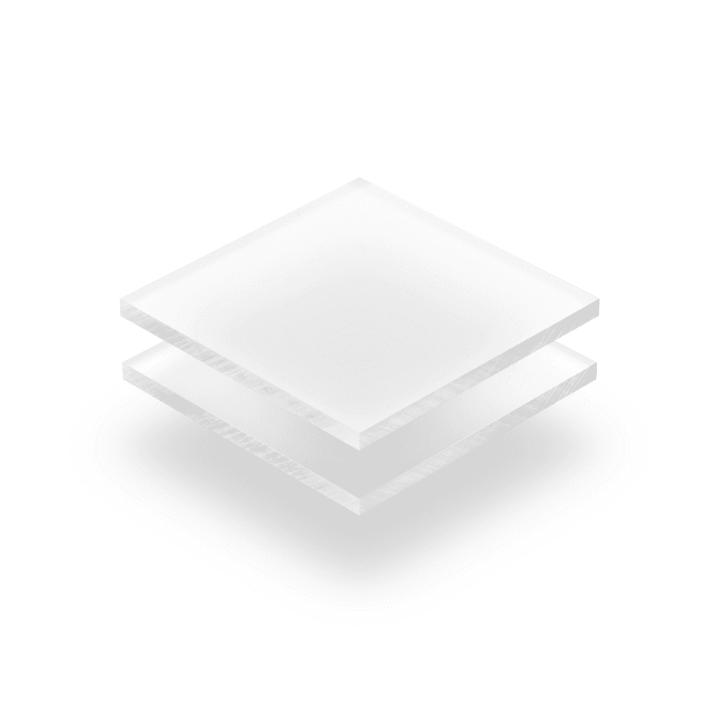 Plexiglass ghiacciato bianco opale