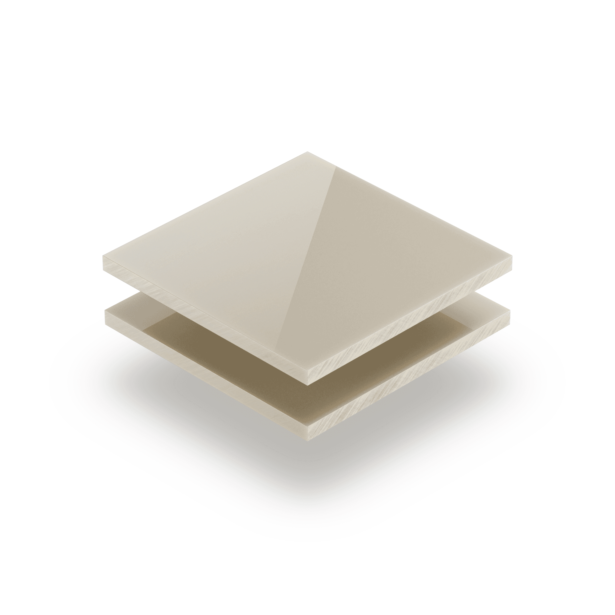 Plexiglass satinato crema lucido