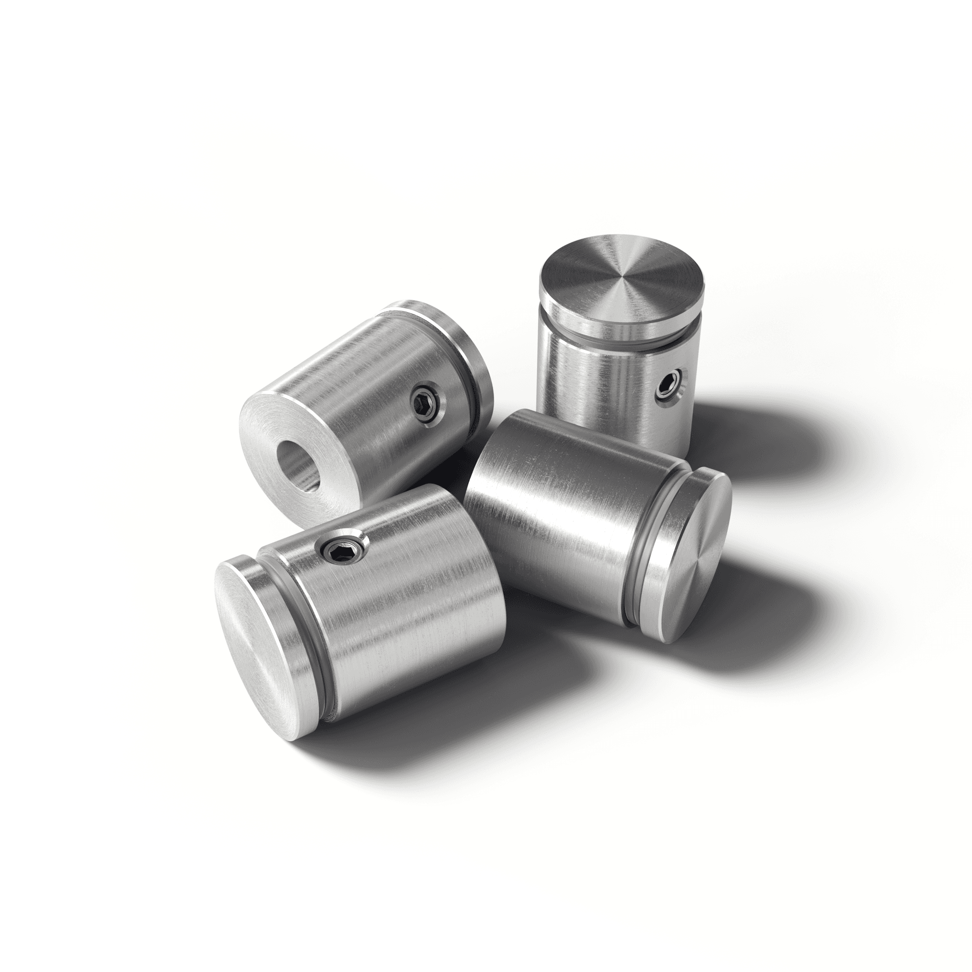 Supporti per pannelli in acciaio inox (4 pezzi)