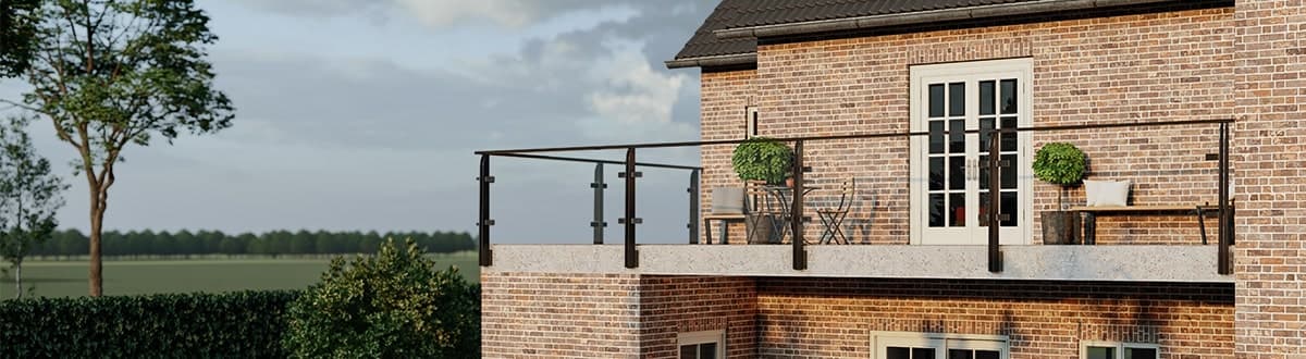 Vetrata per balcone