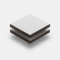 Assortimento HPL Trespa bianco