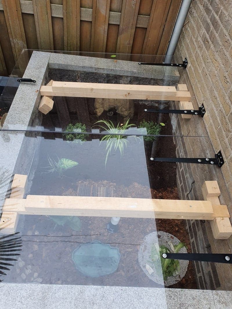 schildpaddenverblijf buiten maken