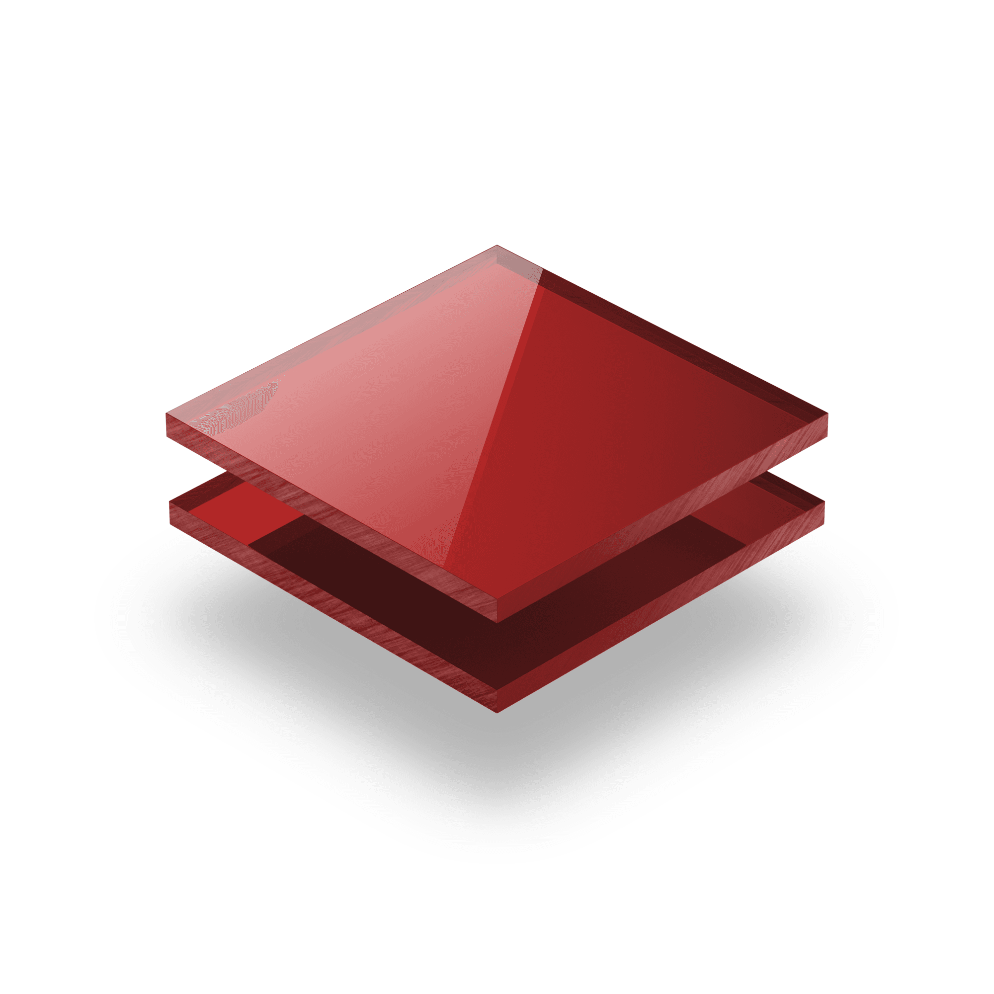 Plexiglass specchio rosso