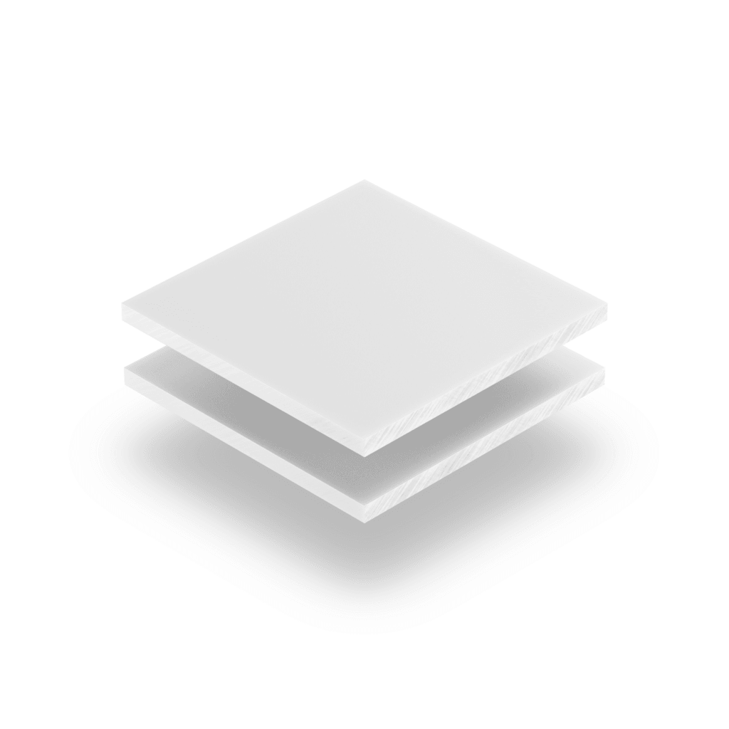 plexiglass ghiacciato bianco