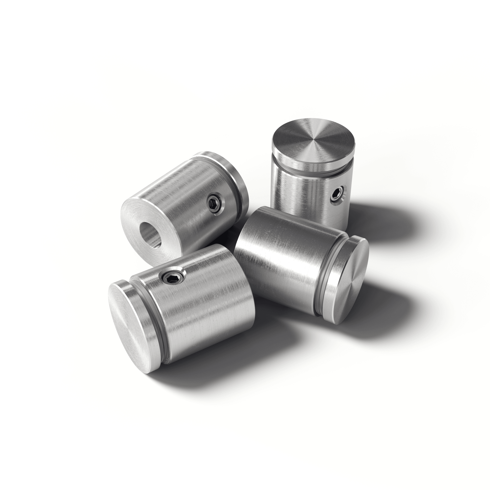 Supporti per pannelli in acciaio inox (4 pezzi)