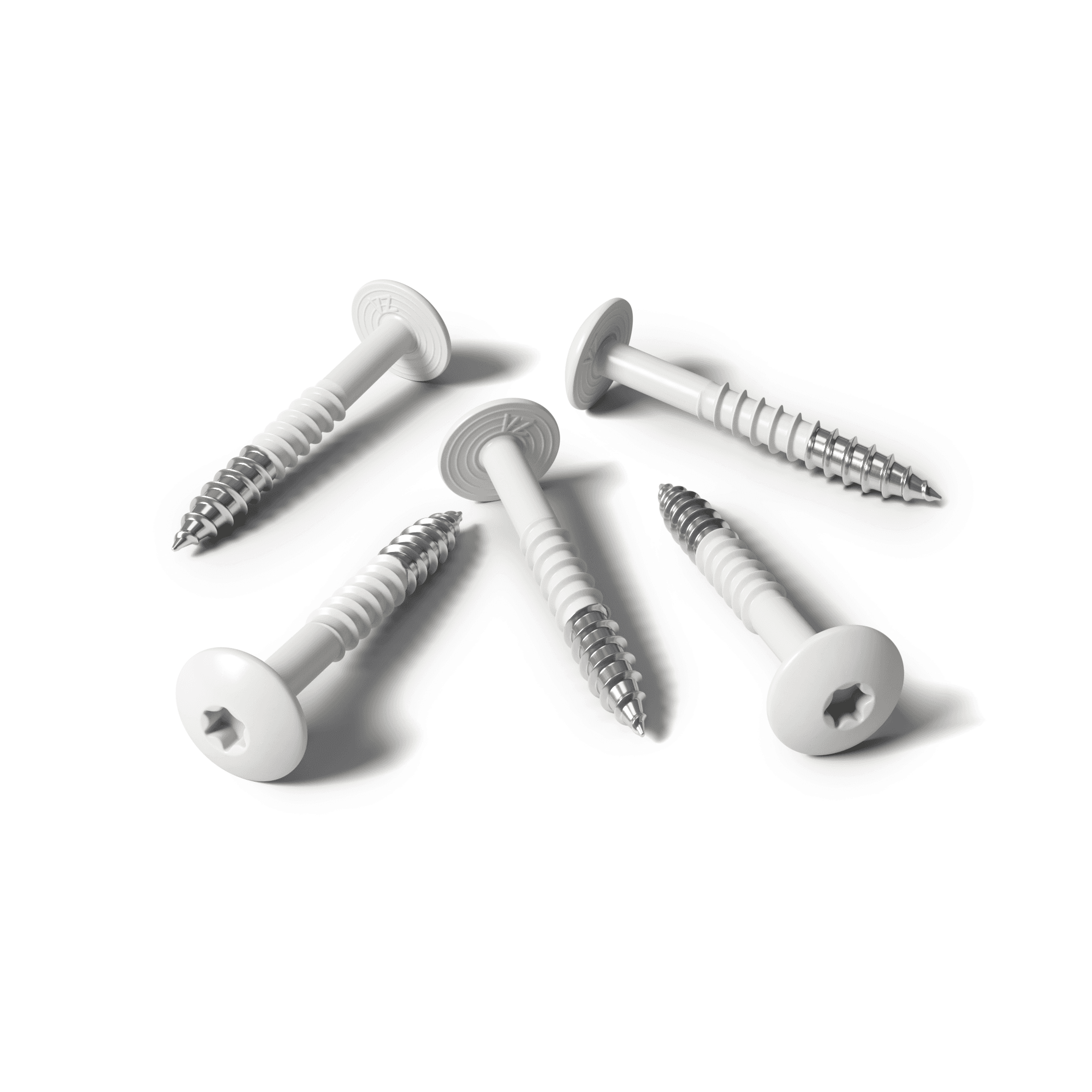 Vite HPL bianco RAL 9010 - 25 pezzi