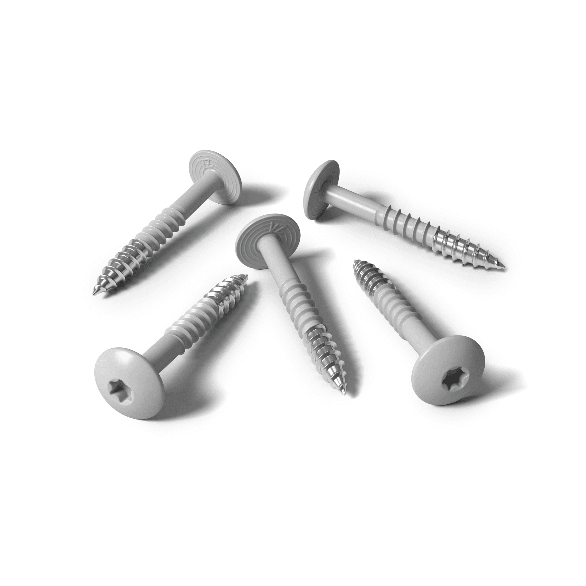 Vite HPL grigio chiaro RAL 7035 - 25 pezzi
