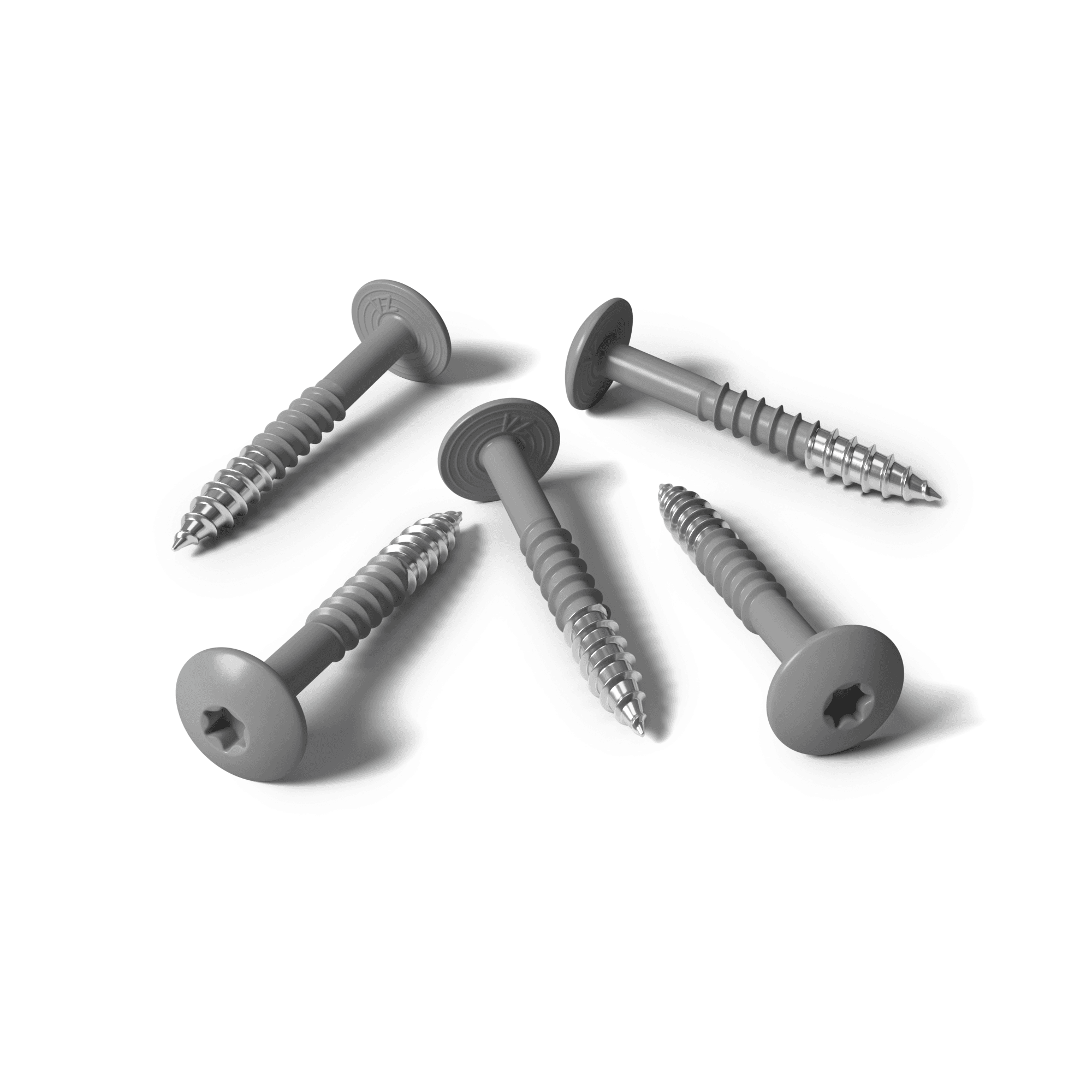 Vite HPL grigio polvere RAL 7037 - 25 pezzi