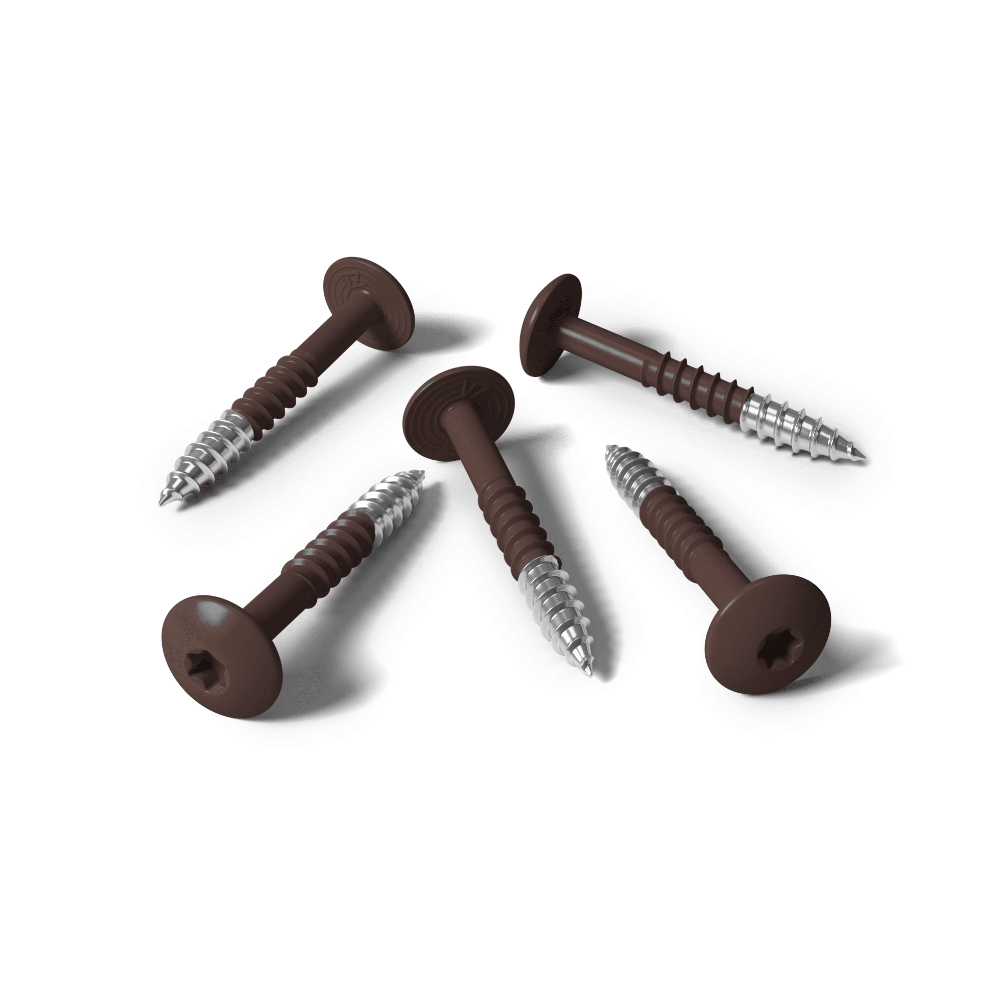 Vite HPL marrone cioccolato RAL 8017 - 25 pezzi