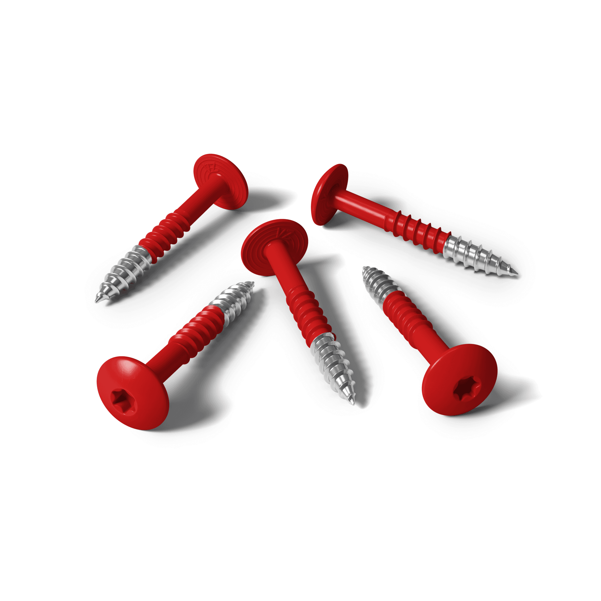 Vite HPL rosso traffico RAL 3020 - 25 pezzi