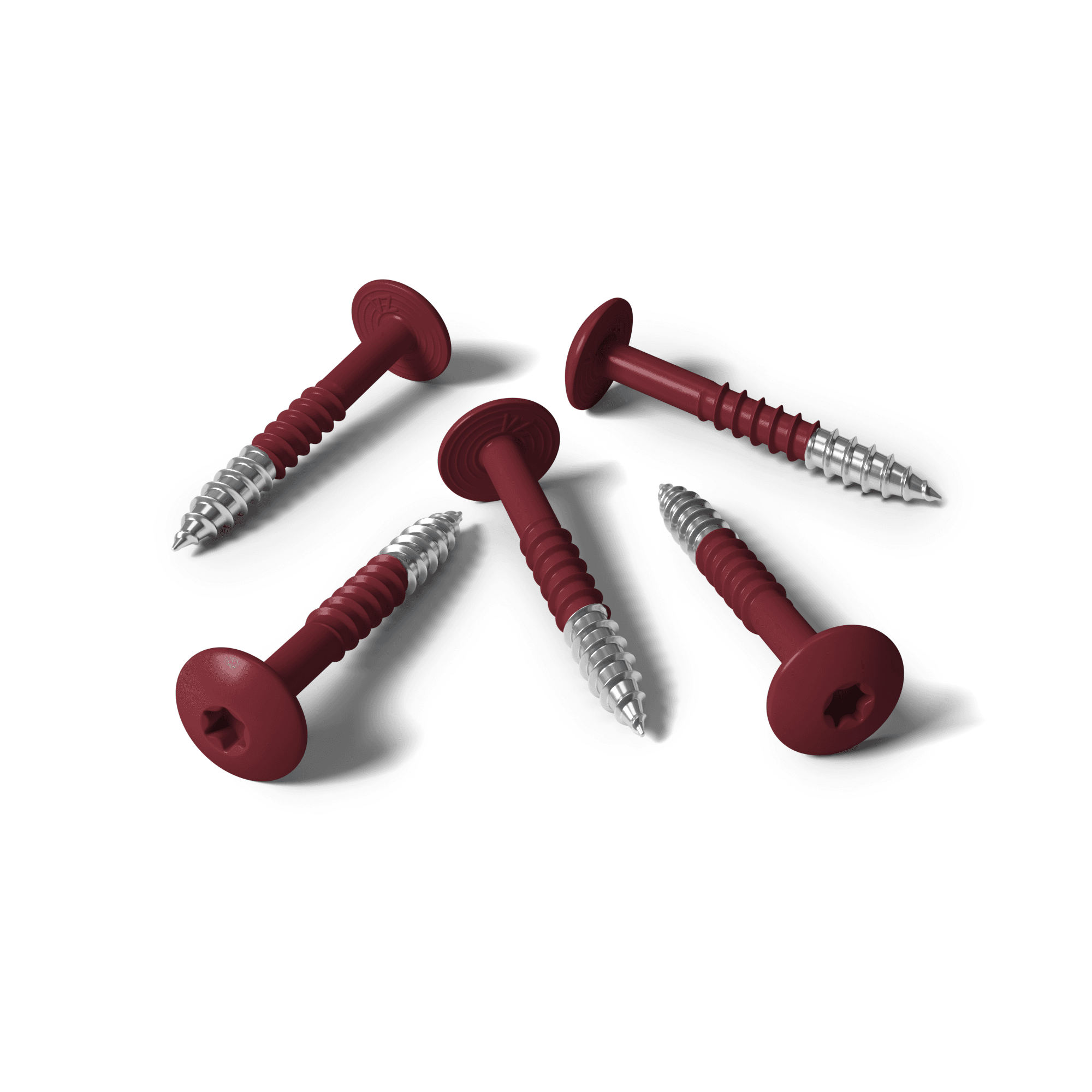 Vite HPL rosso vino RAL 3005 - 25 pezzi