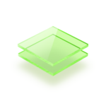 Plexiglass verde fluorescente