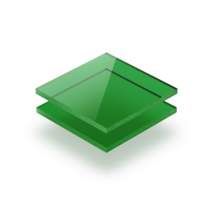 Plexiglass verde trasparente