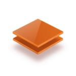 Lettere in plexiglass GS arancione 8mm