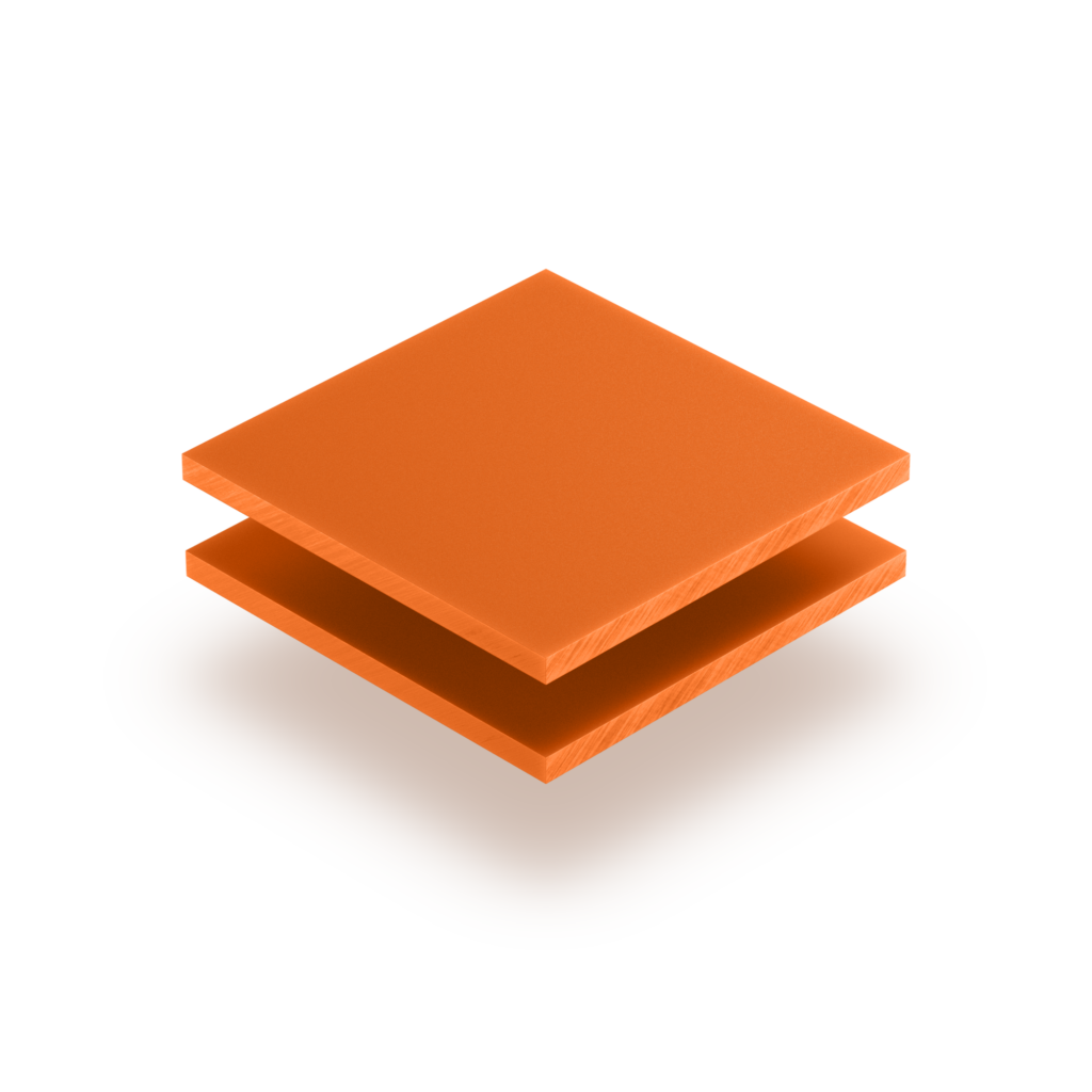 Lettere in plexiglass GS arancione 8mm mat