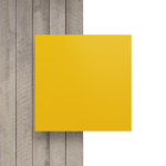 Lettere in plexiglass GS giallo traffico 8mm matt