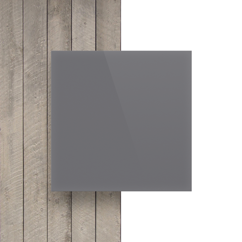 Lettere in plexiglass GS grigio 8mm voorkant glanzend