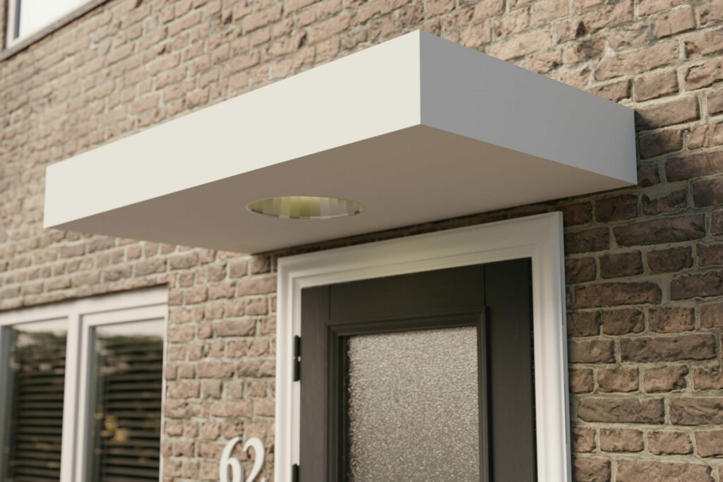 baldacchino per porta hpl