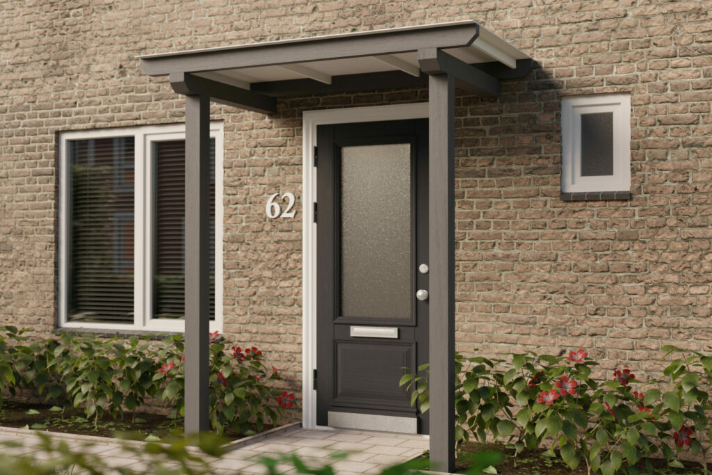 travi in plastica per tettoie di porte