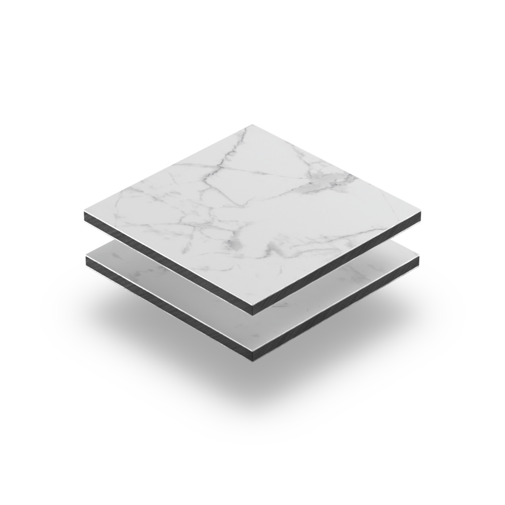 Paraschizzi cucina marmo bianco 3mm - Perfetto su misura